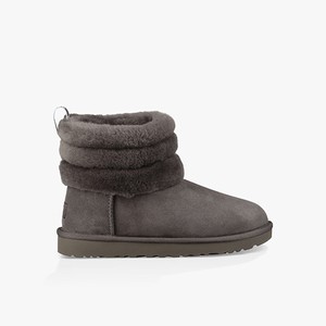 Ugg Classic Mini Fluff Quilted Klassiska Stövlar Dam Grå (792034SHD)